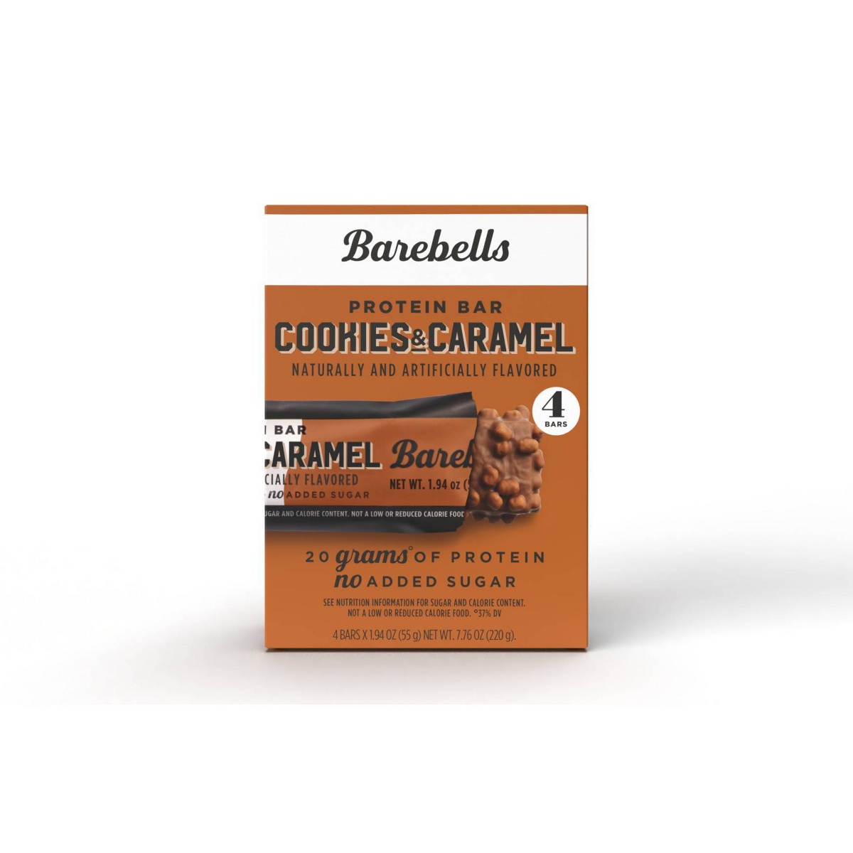 Barebells Cookies & Caramel 4-pack box