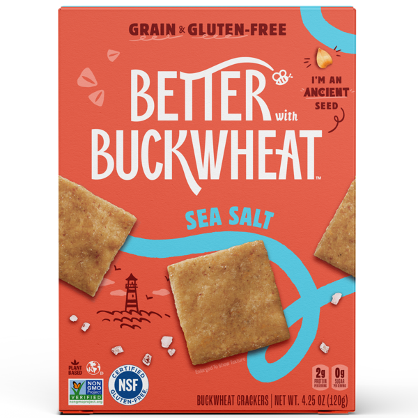 Better With Buckwheat Sea Salt Crackers