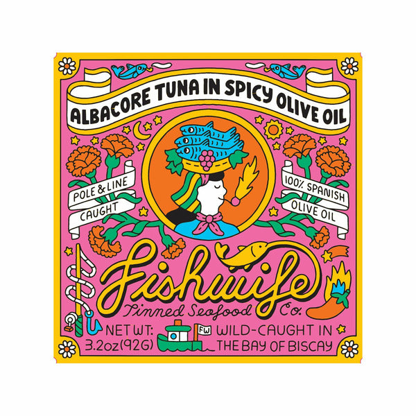 Fishwife Albacore Tuna in Spicy Olive Oil tin