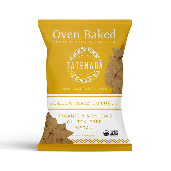 Tatemada Oven-Baked Yellow Maíz Totopos