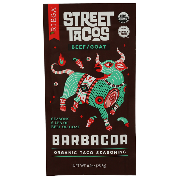 Riega Street Tacos Barbacoa Organic Taco Seasoning