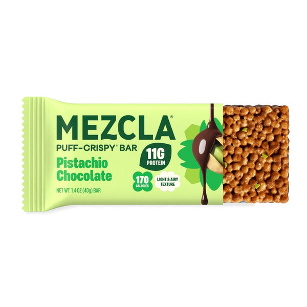 Mezcla Puff Crispy Protein Bar — Pistachio Chocolate