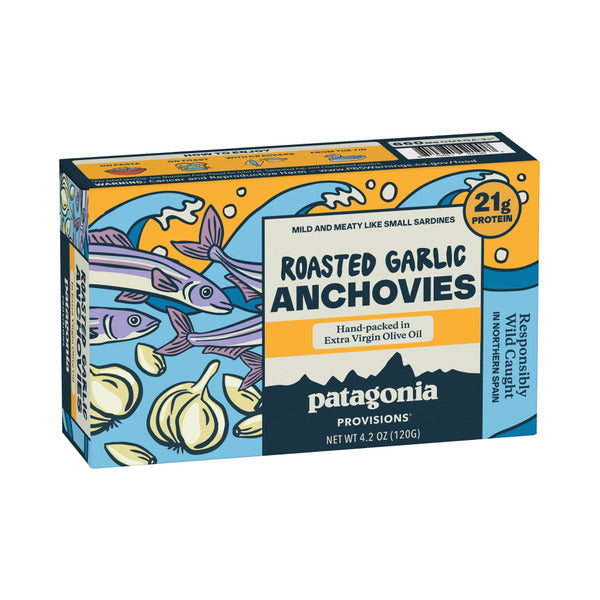 Patagonia Provisions Roasted Garlic White Anchovies