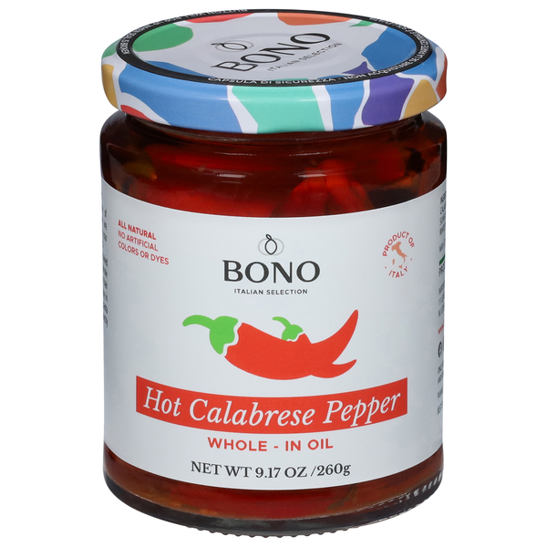 Bono Hot Calabrese Peppers in Oil